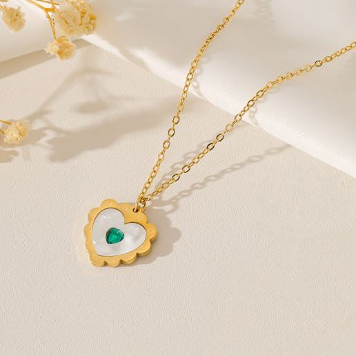 Stainless Steel Heart Shape Pendent Necklace