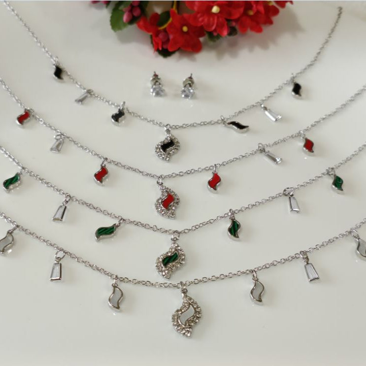 Silver/Gold/Rose Gold Plated Choker Necklace