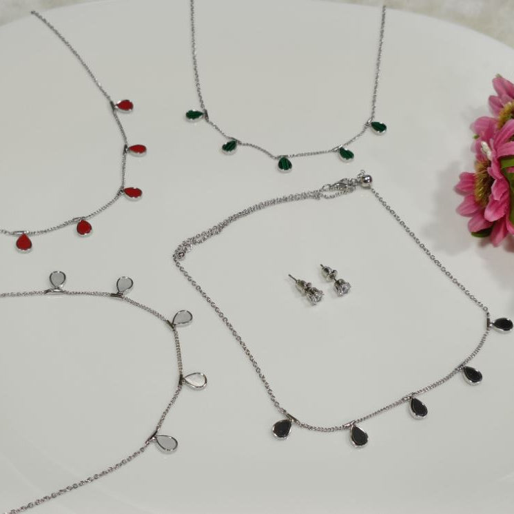 Silver/Gold/Rose Gold Plated Choker Necklace