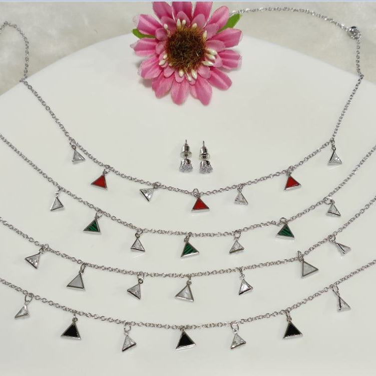 Silver/Gold/Rose Gold Plated Choker Necklace