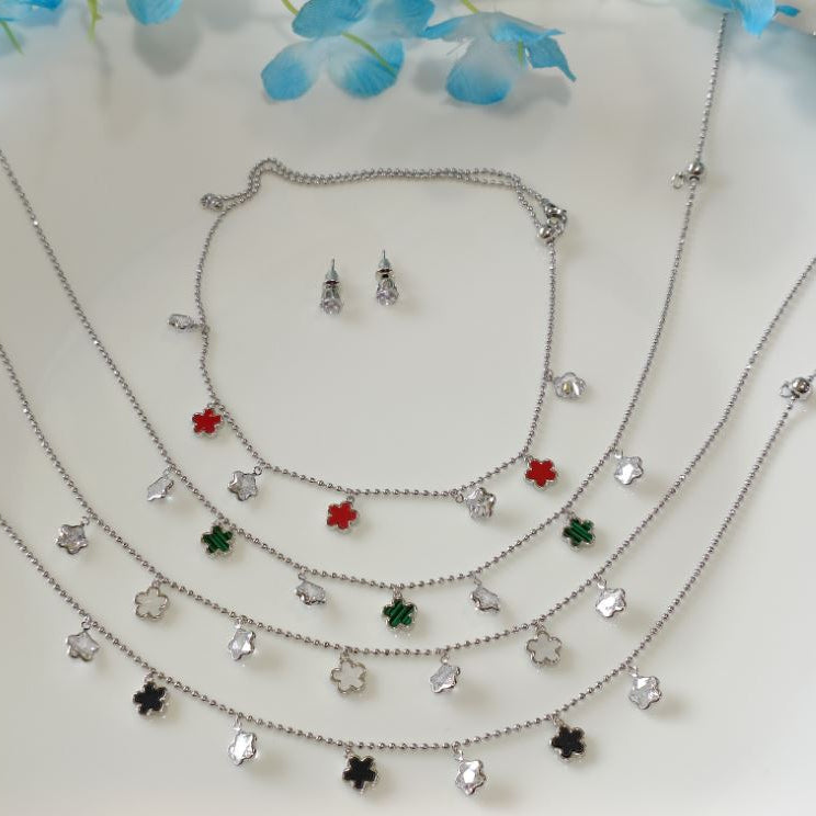 Silver/Gold/Rose Gold Plated Choker Necklace