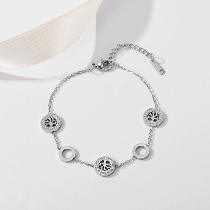 Stainless Steel Life Of Tree Bracelet