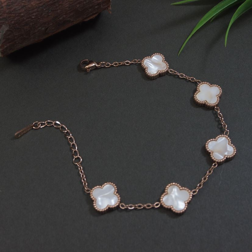Stainless Steel Clover Bracelet