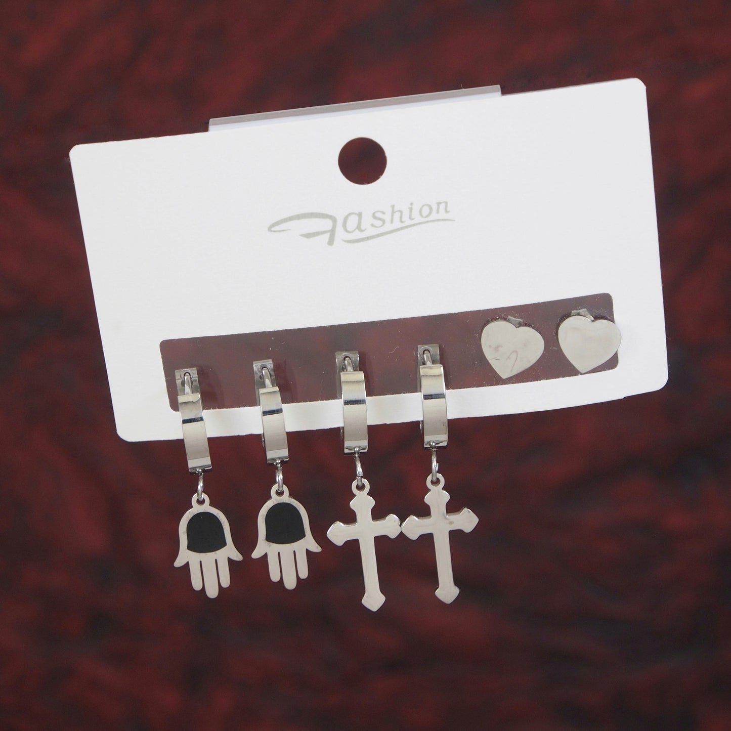 Stainless Steel Three pair Earring