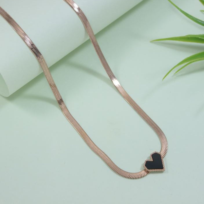 Stainless Steel Heart Pendent Necklace