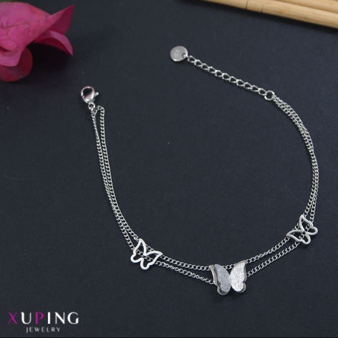 Xuping Butterfly Link Chain Bracelet