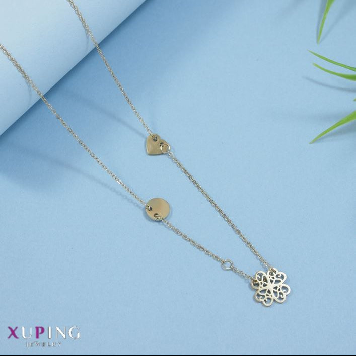 Xuping Floral Design Pendent Necklace