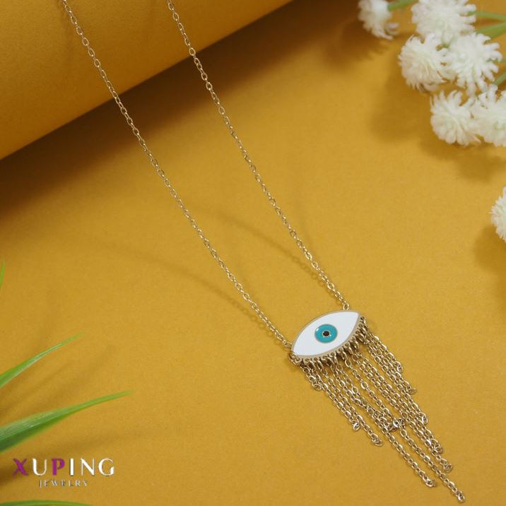 Xuping Evil Eye Hanging Chain Pendent Necklace