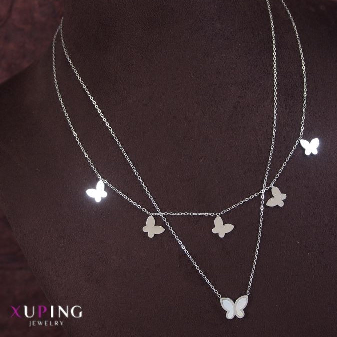 Xuping Butterfly Link Pendent Necklace