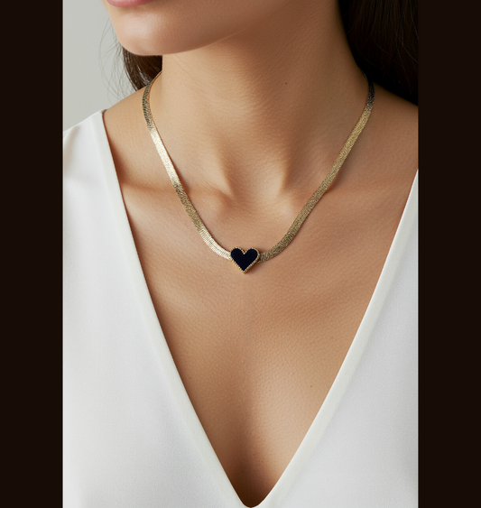 Stainless Steel Heart Pendent Necklace