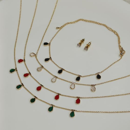 Silver/Gold/Rose Gold Plated Choker Necklace