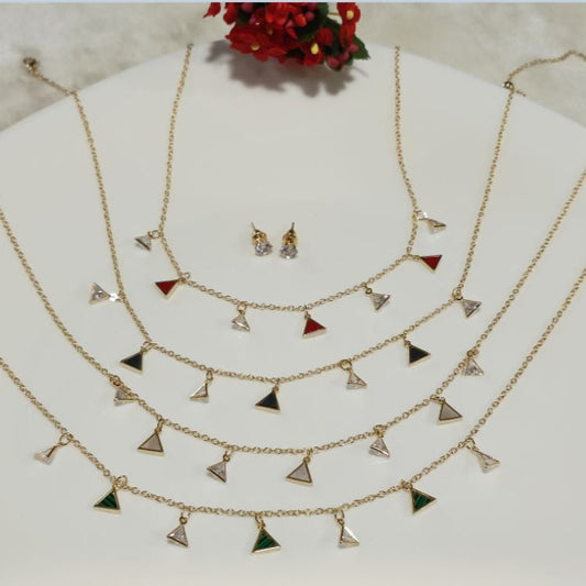 Silver/Gold/Rose Gold Plated Choker Necklace