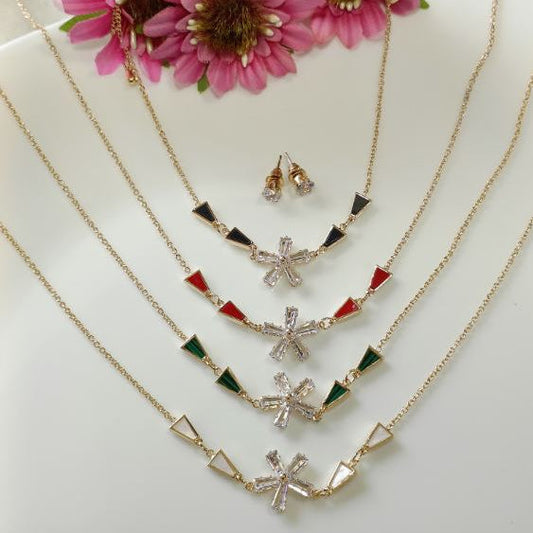 Silver/Gold/Rose Gold Plated Choker Necklace