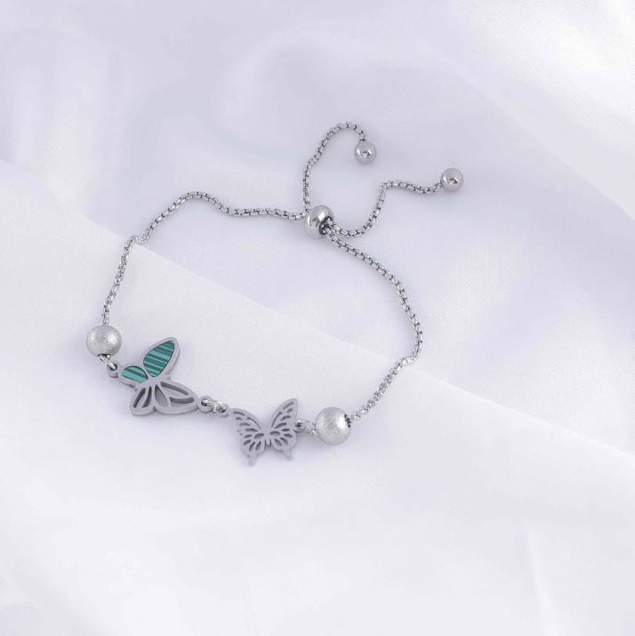 Stainless Steel Butterfly Bracelet