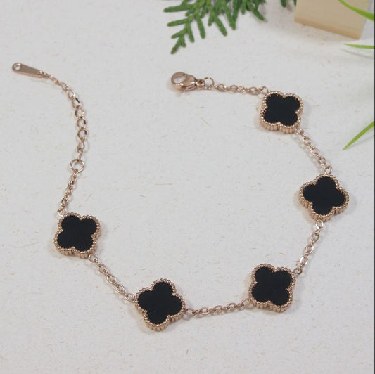 Stainless Steel Clover Bracelet