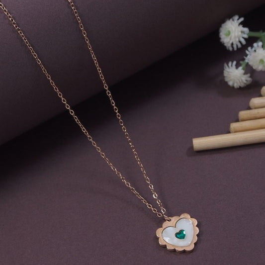 Stainless Steel Heart Shape Pendent Necklace