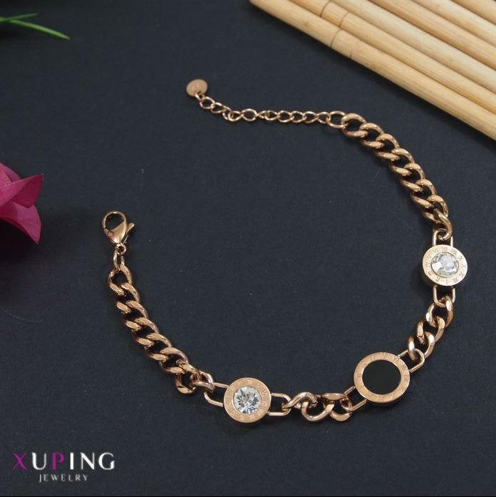 Xuping Roman Number Chain Bracelet