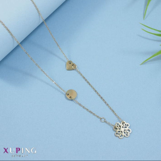Xuping Floral Design Pendent Necklace